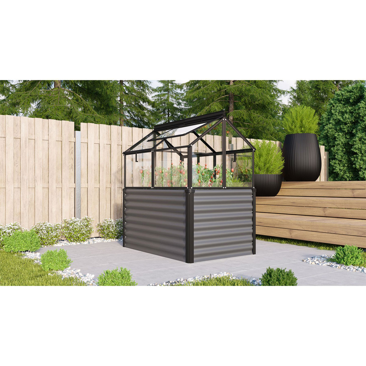 Vitavia Hochfrühbeet Paris ESG schwarz