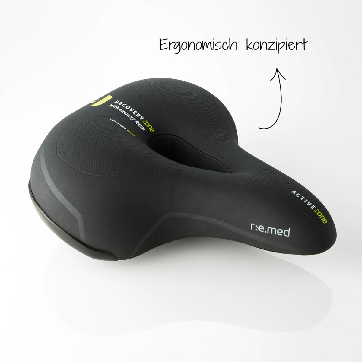Fischer Bikes Sattel R.E.Med Memory Foam für Tourenrad schwarz Bild 4