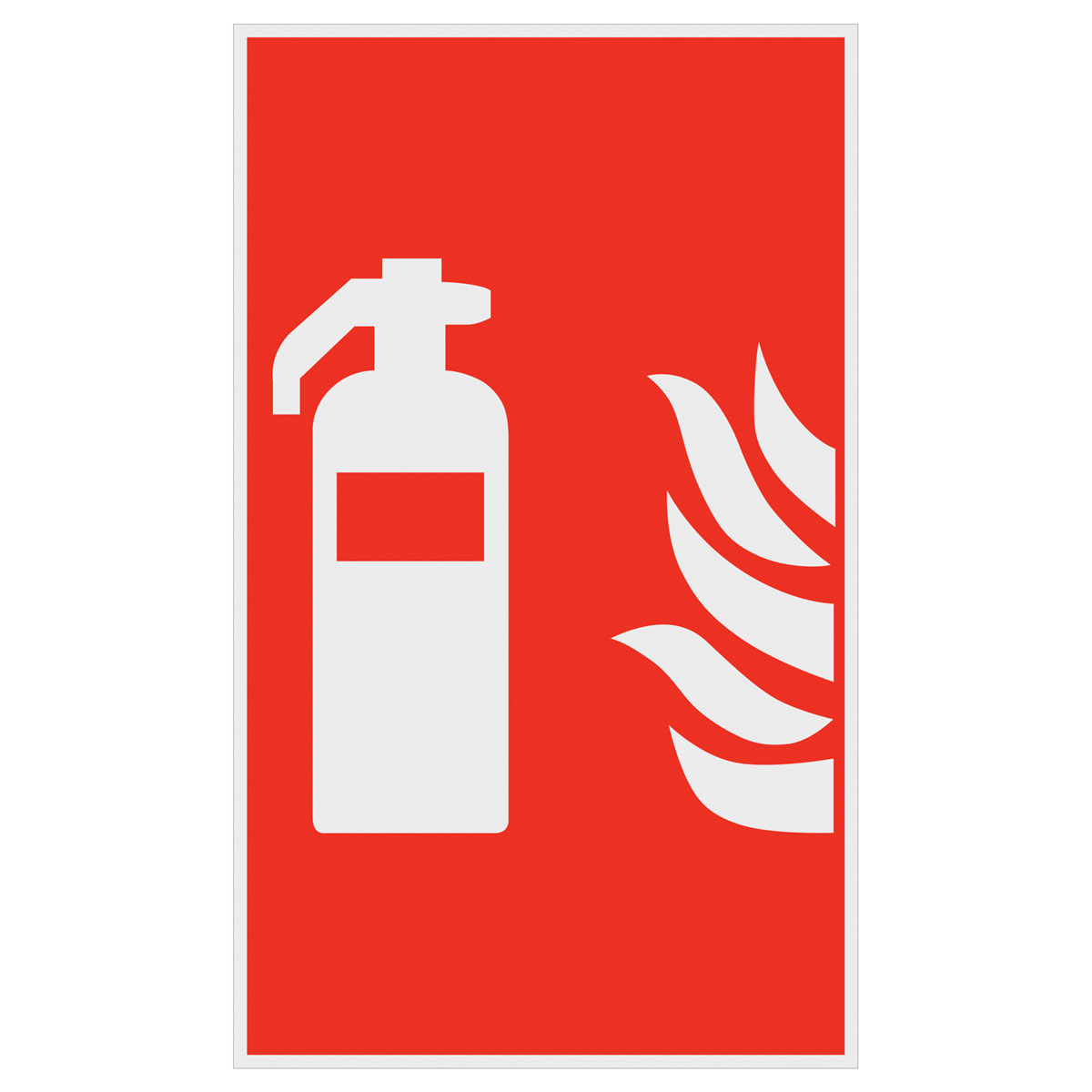 Metafranc Hinweisschild Feuerlöscher Kunststoff gelb