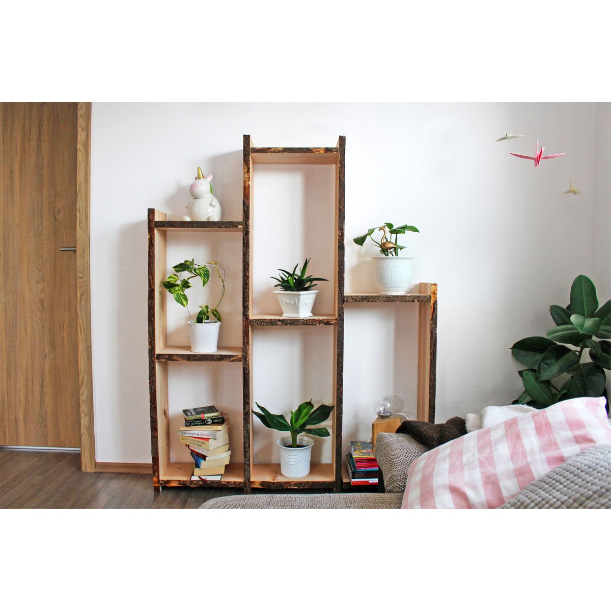 Douglasie-Massivholzbrett unbesäumt ca 120 x 30-35 cm Bild 5