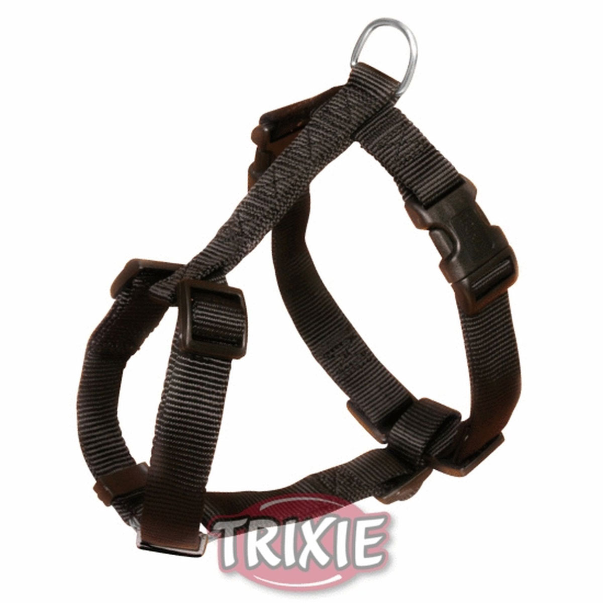 Trixie  Classic H-Geschirr schwarz S-M 40-65 cm