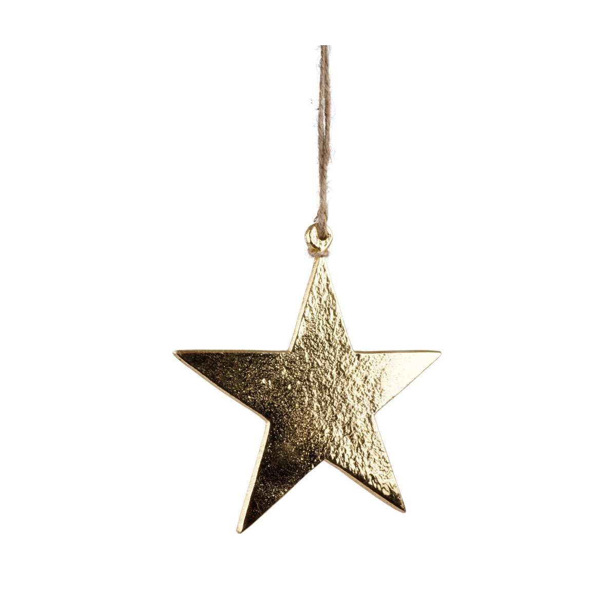 Stern Durchmesser 14 cm hellgold Aluminium