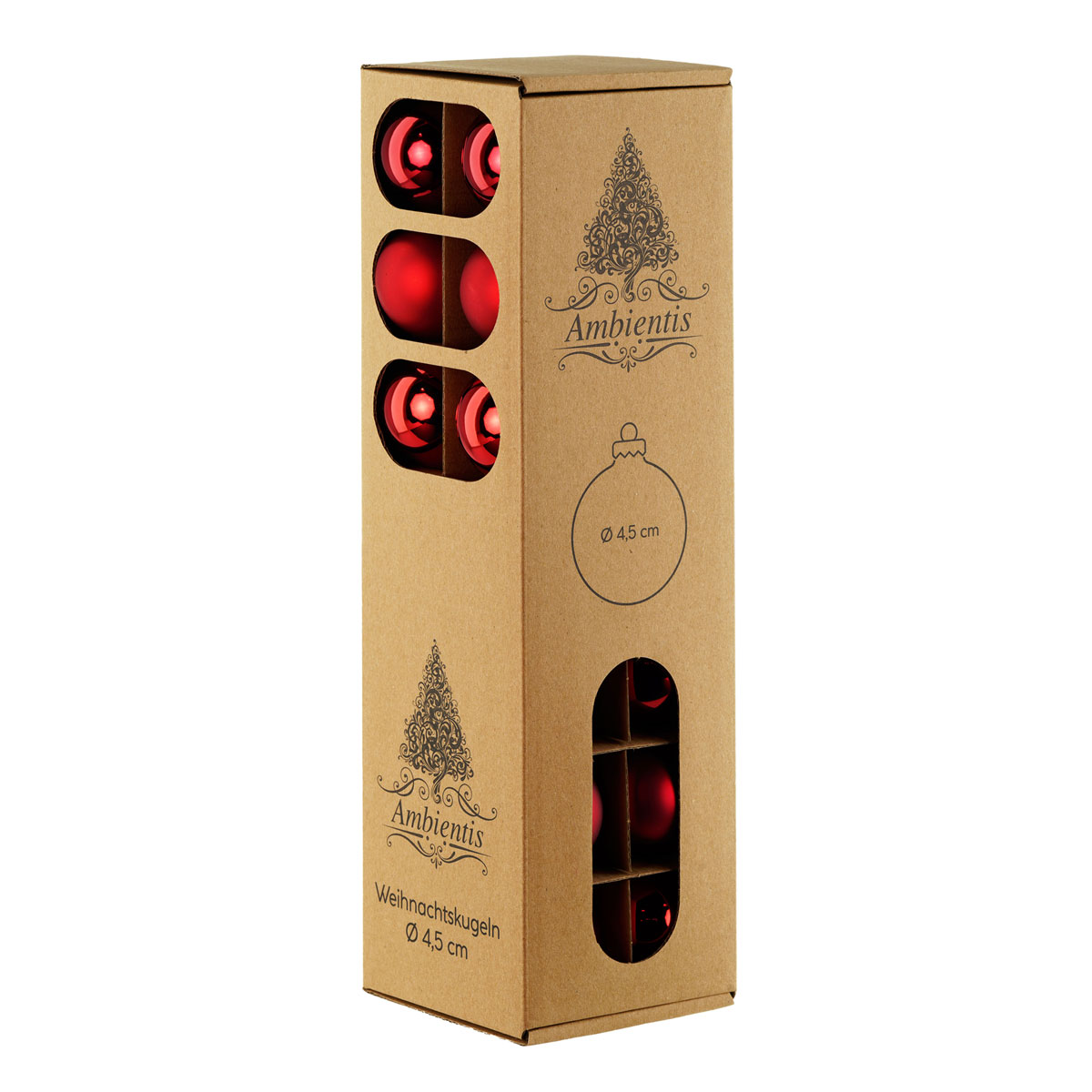 Ambientis Glaskugeln 4,5 cm rubinrot Mix Bild 3