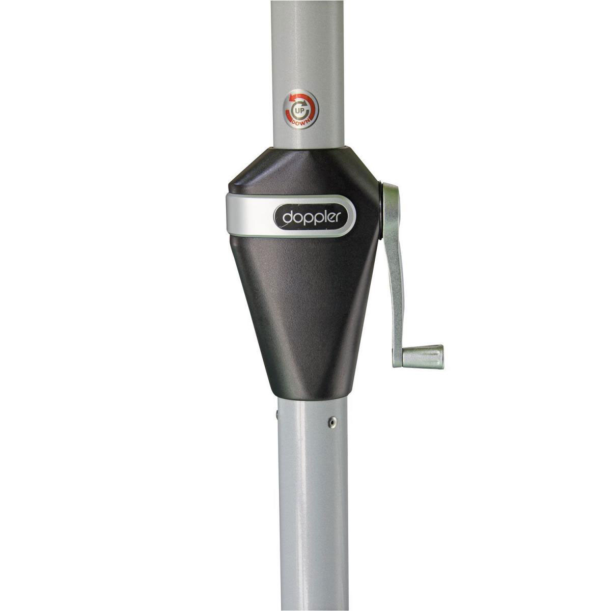 Doppler Kurbelschirm Active 380 cm Greige Bild 2