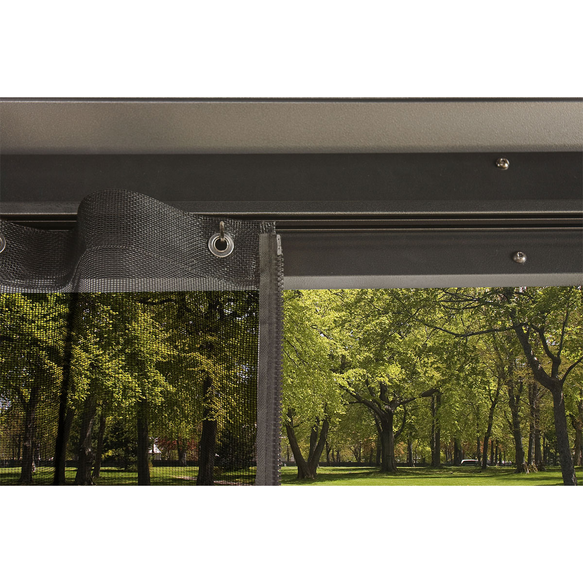 Sojag Pavillon Messina 1220 inkl. Moskitonetz 363x598x307,1cm Anthrazit Bild 5