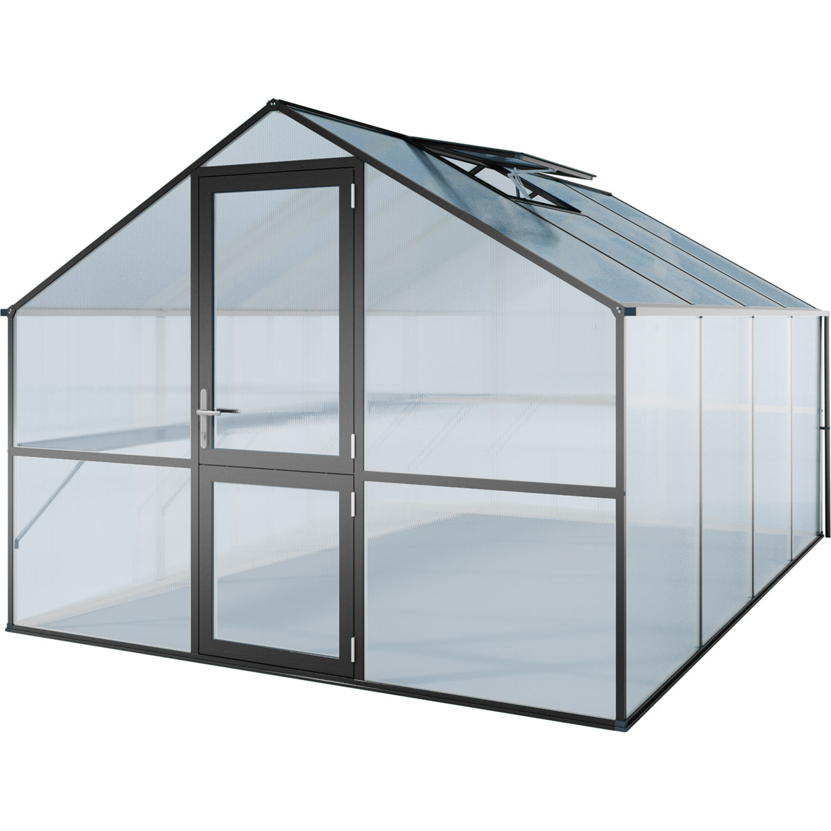 KGT Gewächshaus Orchidee IV 12,75m² schwarz Bild 2