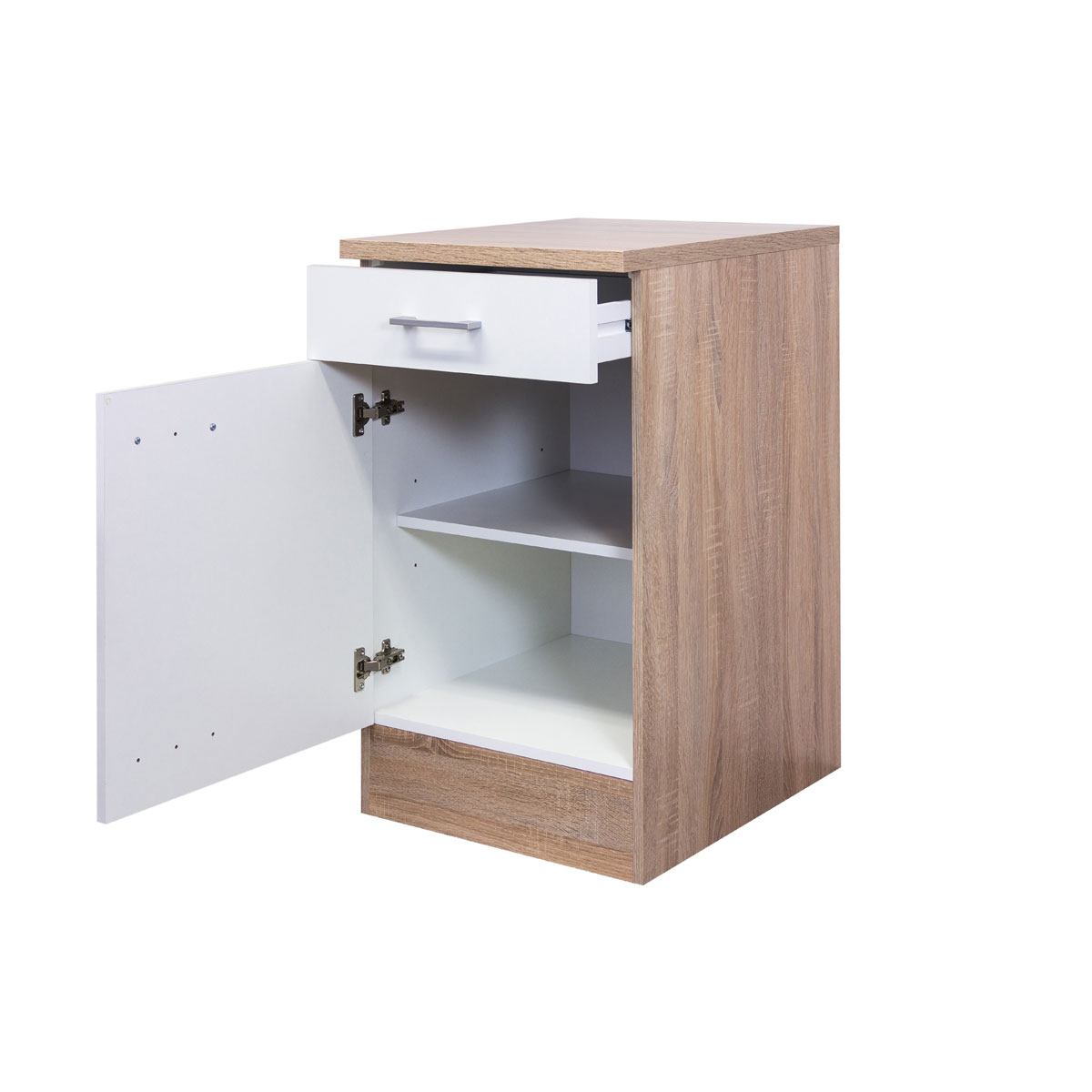 Flex-Well Küchenunterschrank „Samoa“, 40x85x60 cm, weiß/Sonoma Eiche Bild 4
