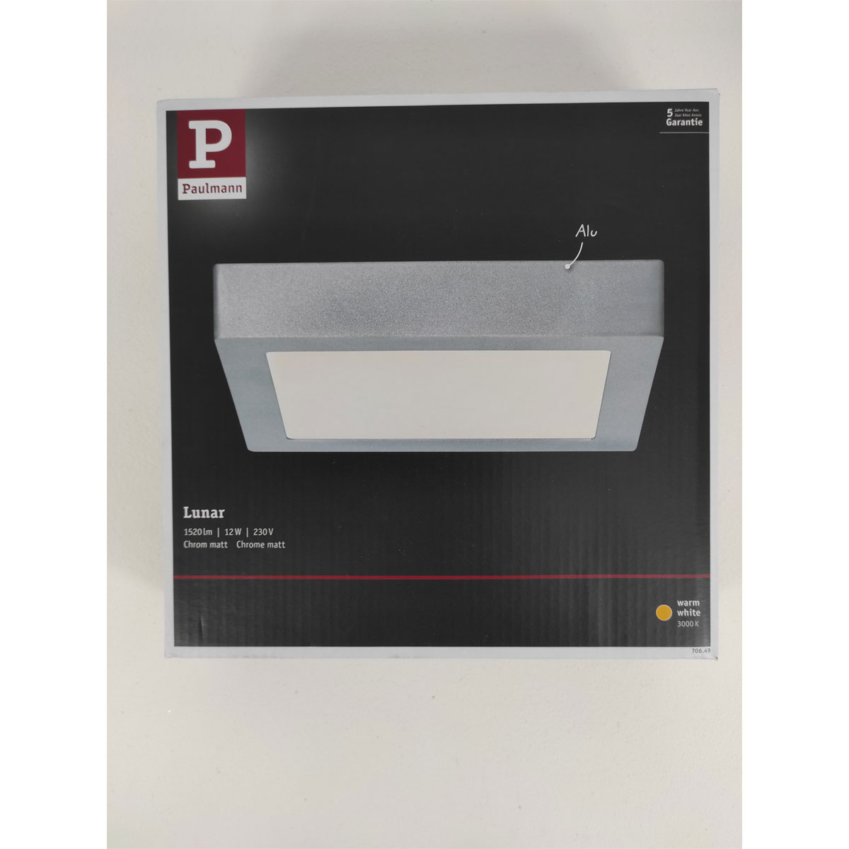 Paulmann LED-Panel Lunar chrom Bild 2