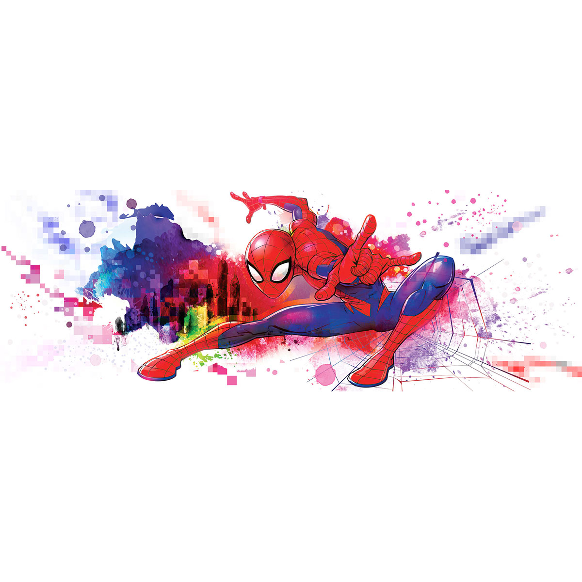 Komar  Papier Fototapete Spider-Man Graffiti Art 368x127 cm Bild 2
