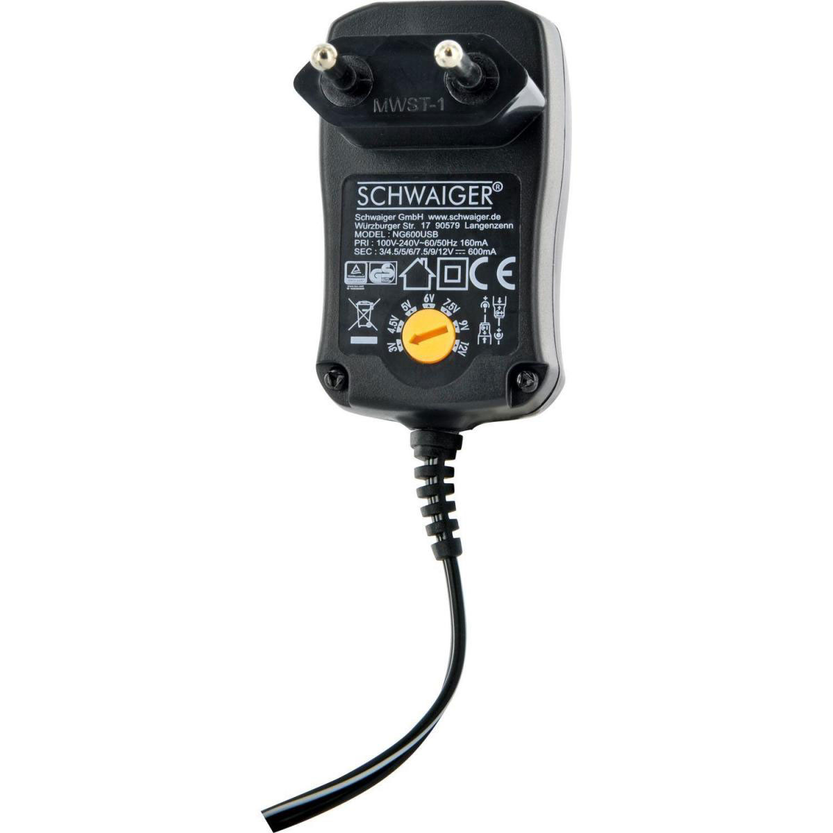Schwaiger Steckernetzgerät 600 mA Bild 4