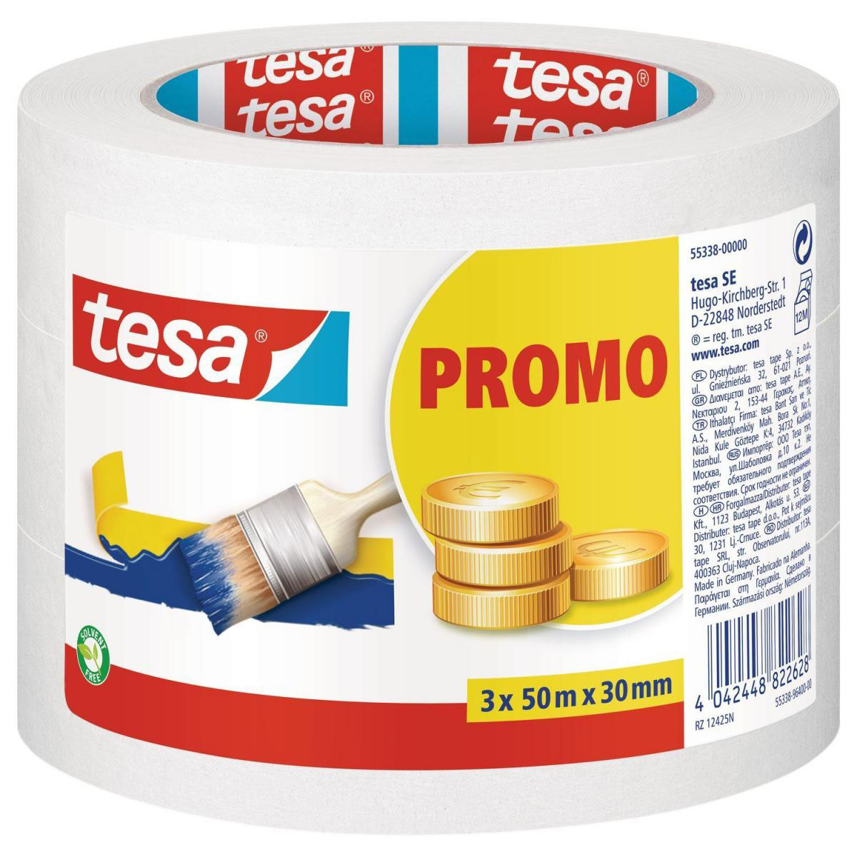 Tesa Maler-Krepp Universal 3 x 50mx30 mm