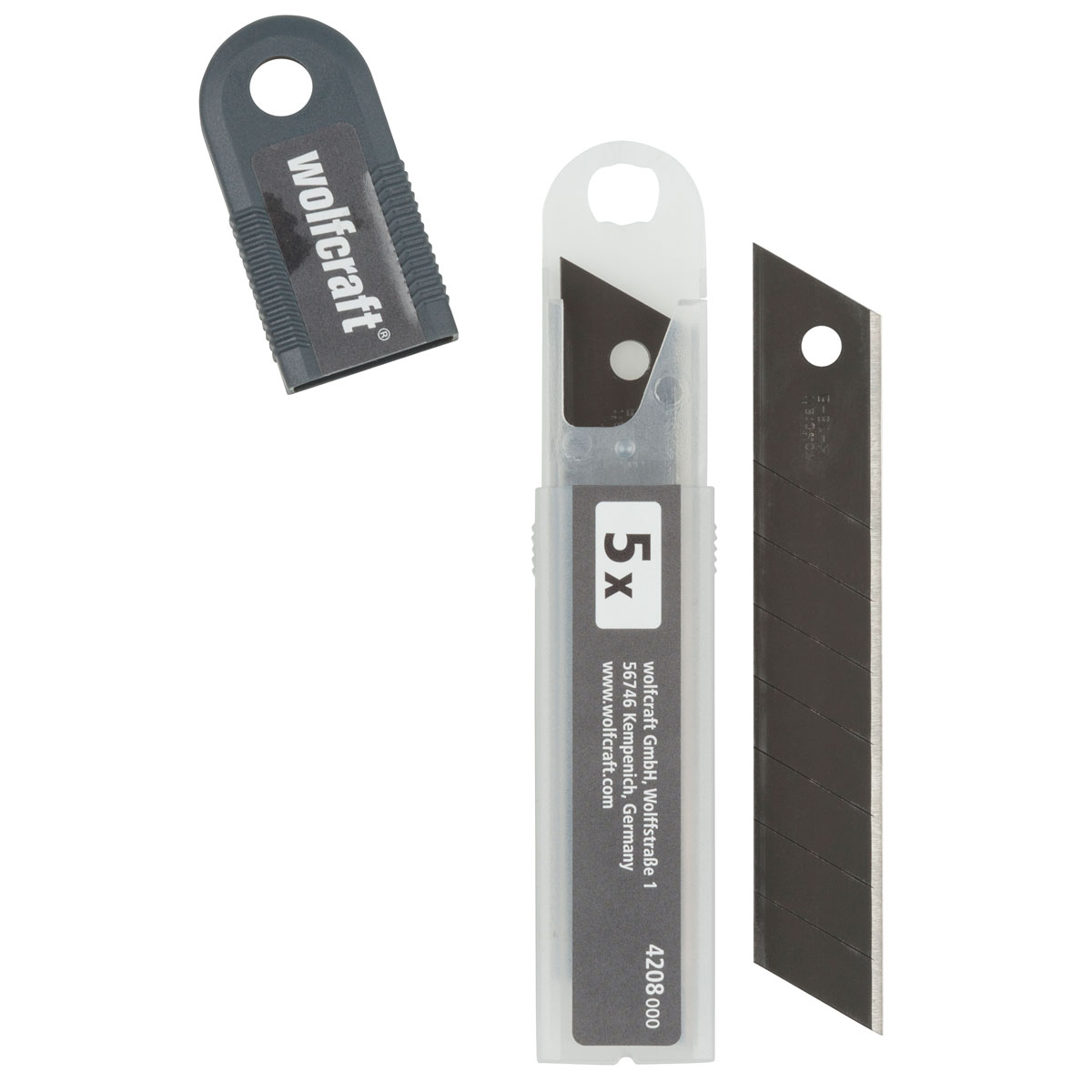 Wolfcraft  5 Profi-Sharp-Abbrechklingen 18 mm schwarz Bild 3