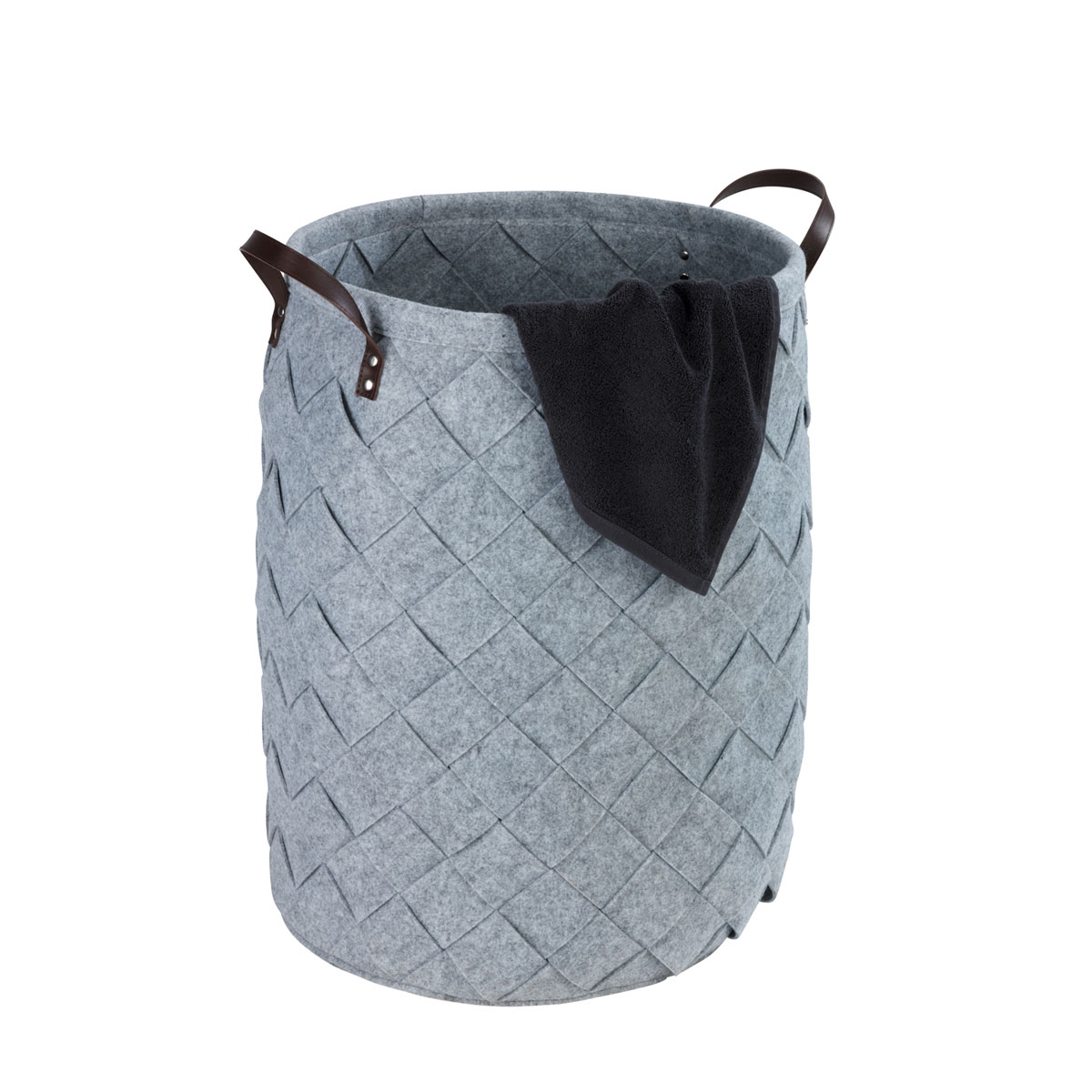 Wenko  Wäschesammler Trovo Grau Wäschekorb 75 l Bild 2