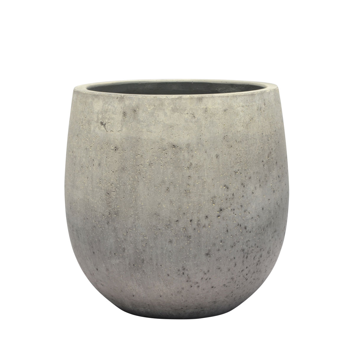 Haveson Pflanzgefäß Balloon Rough niedrig Durchmesser 55 x 55 cm grau