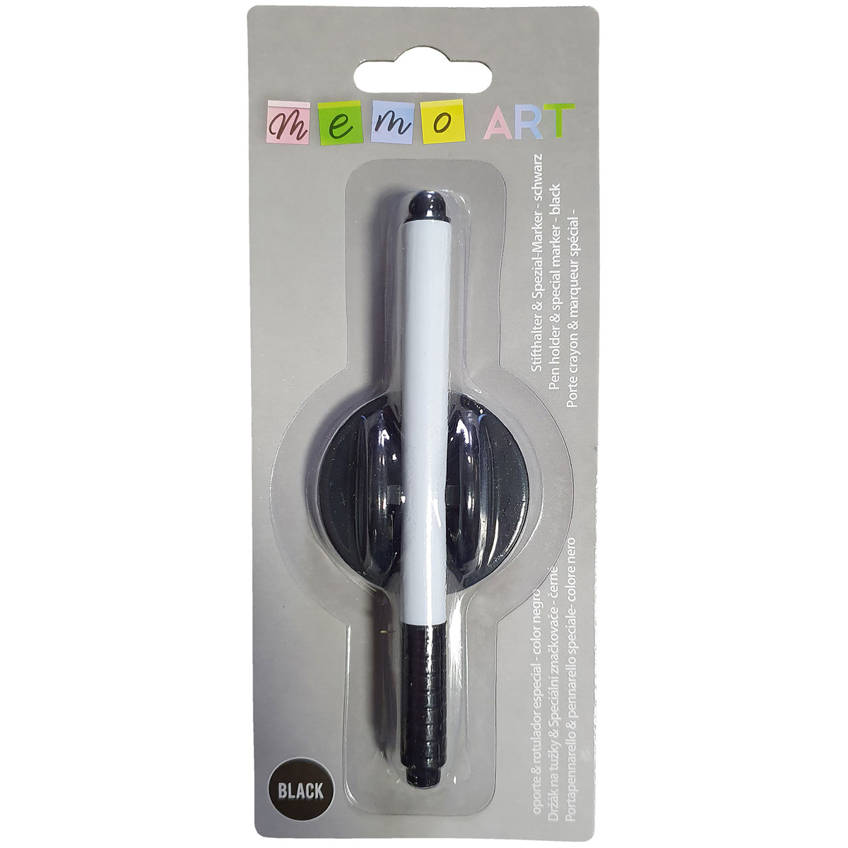 Memo-Art Stifthalter und Stift schwarz