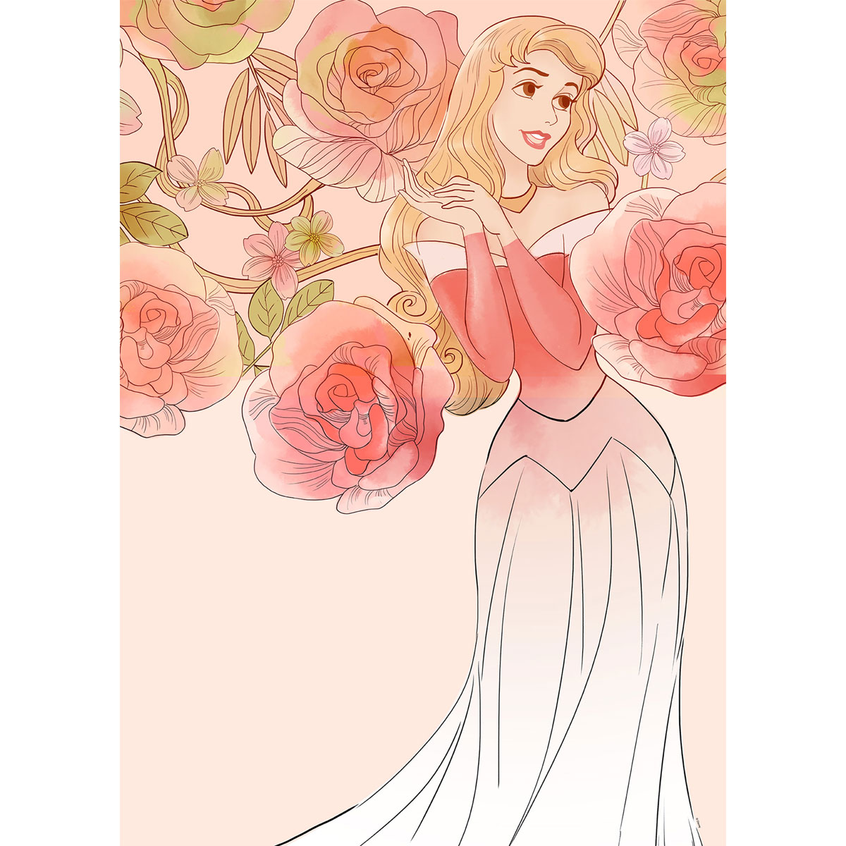 Komar  Wandbild Sleeping Beauty Roses 30x40 cm Bild 2