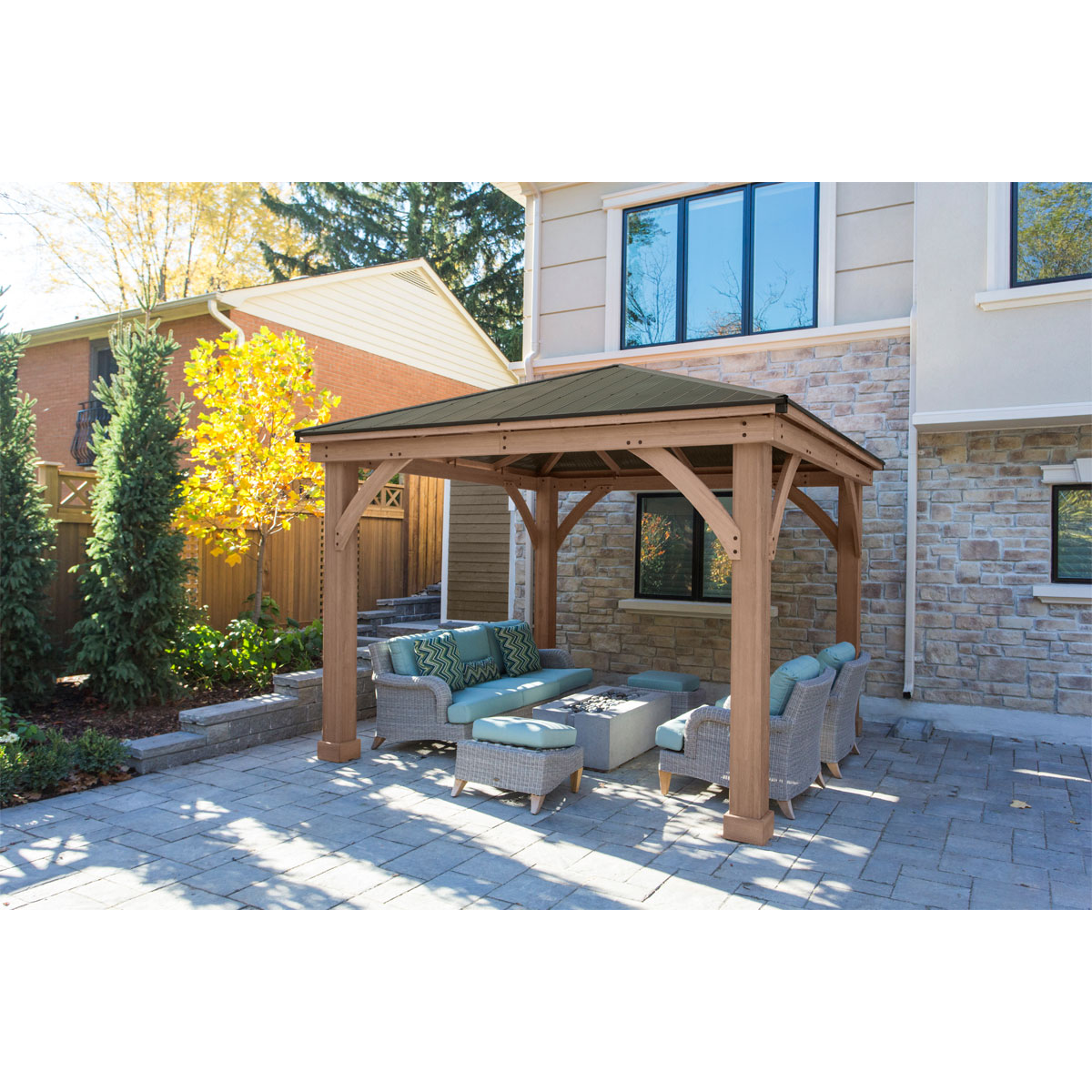 Westmann Pavillon Devon 1212 365,76x365,76x320,04cm Natur Bild 5