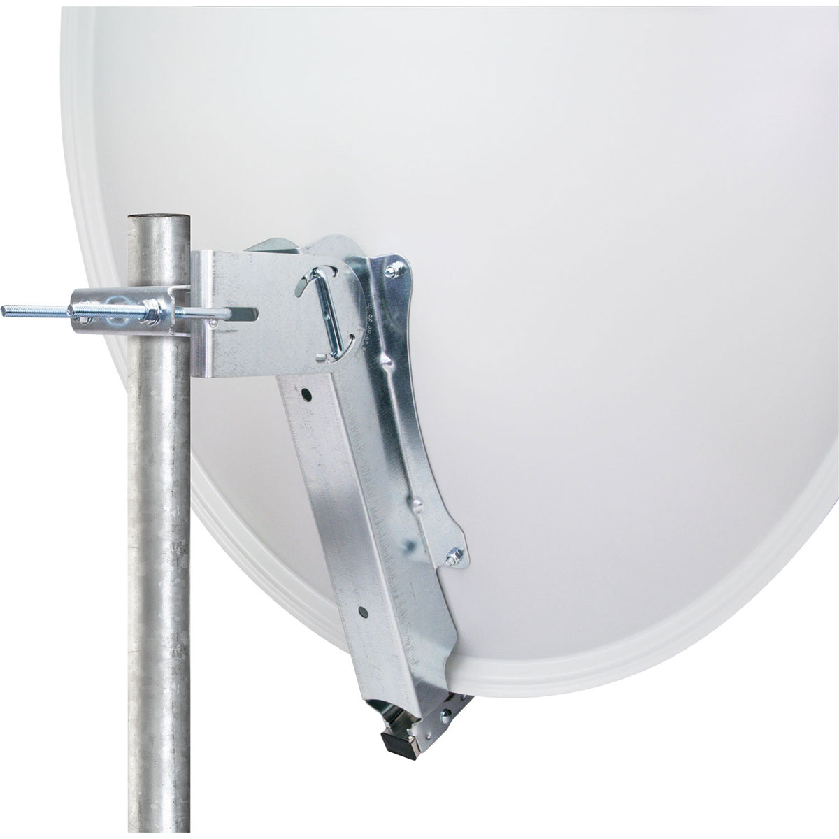 Schwaiger Satellitenschüssel Alu-Line mit Logo 80 cm Aluminium hellgrau Bild 5