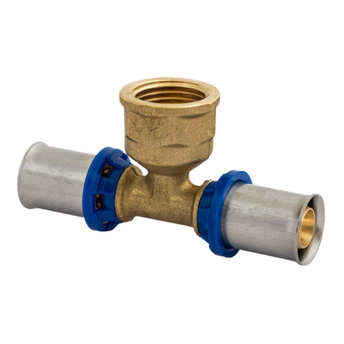 Kirchhoff T-Übergangsstück Pressfitting für Mehrschicht-Verbundrohr 20 mmx1/2IG Bild 1