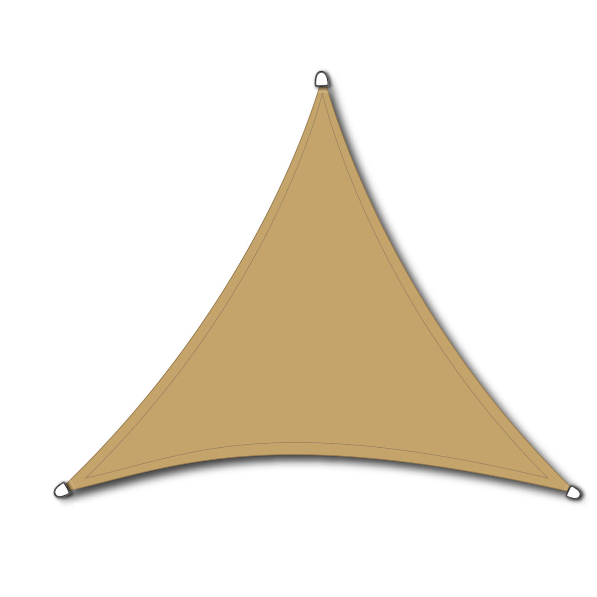 Siena Garden Dreieck-Sonnensegel Solino 360 x 360 x 360 cm natur Bild 1