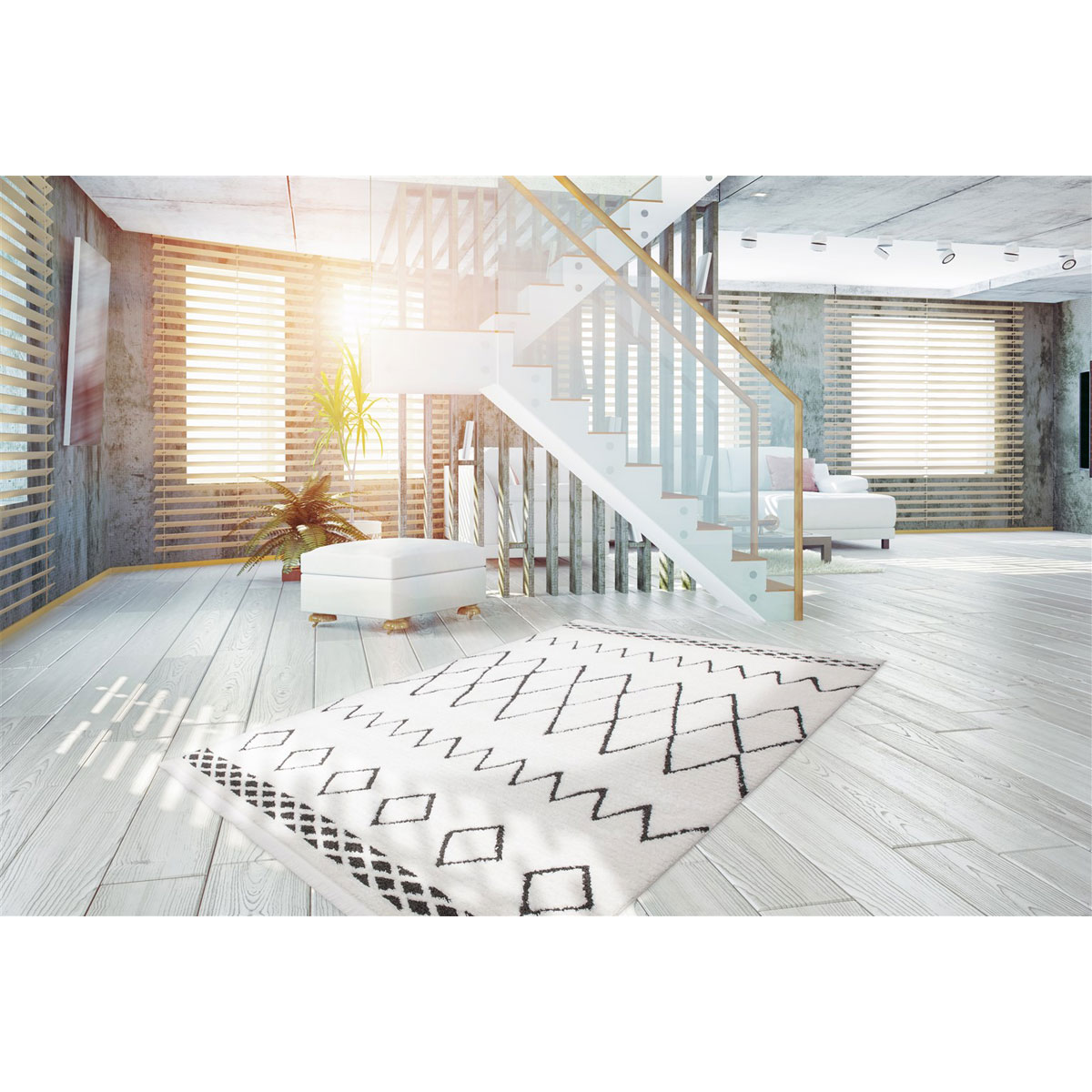 Hochflorteppich „Agadir“ 310 Schwarz, 120x170cm Bild 2