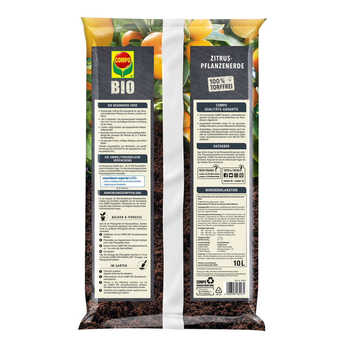 Compo SANA Zitruspflanzenerde 10 L Bild 2