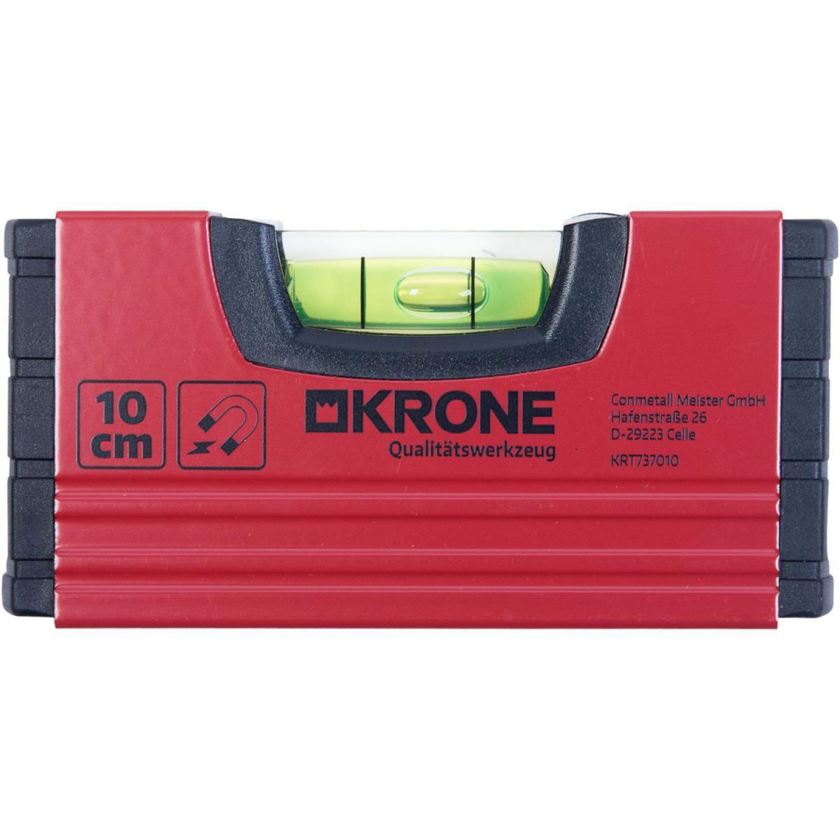 Krone Mini-Wasserwaage 10 cm magnetisch