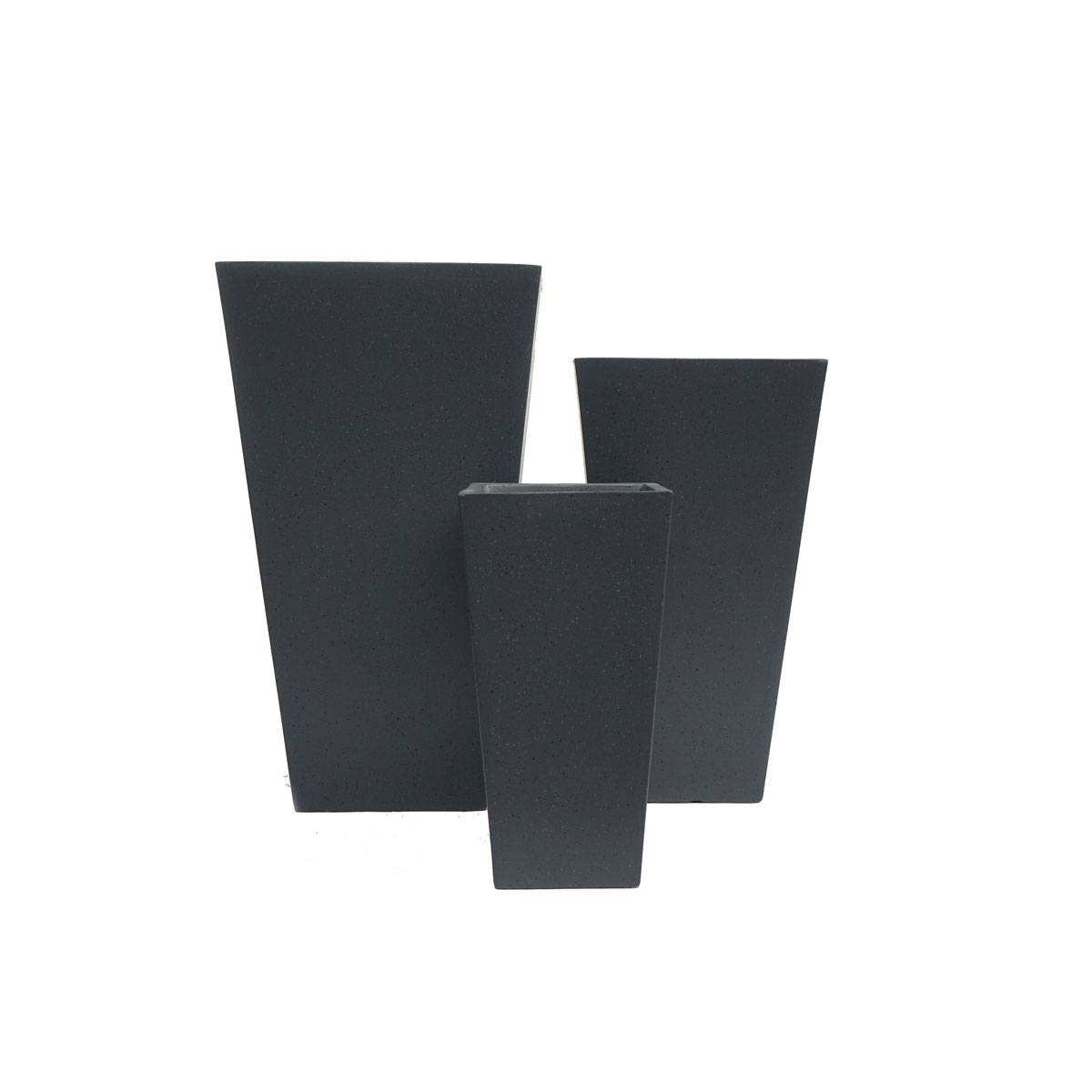 Haveson Pflanztopf Terrazzo konisch-eckig 42 x 42 x 75 cm Bild 4