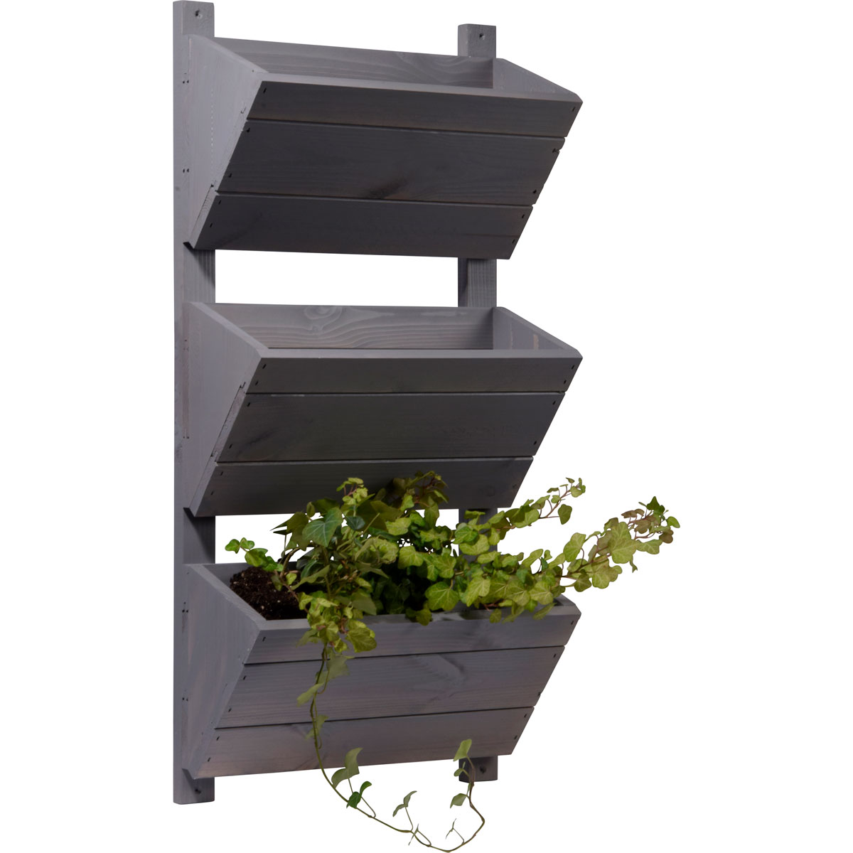 dobar Wandbeet 3-stufig 38 x 79 x 17,5 cm grau Bild 3