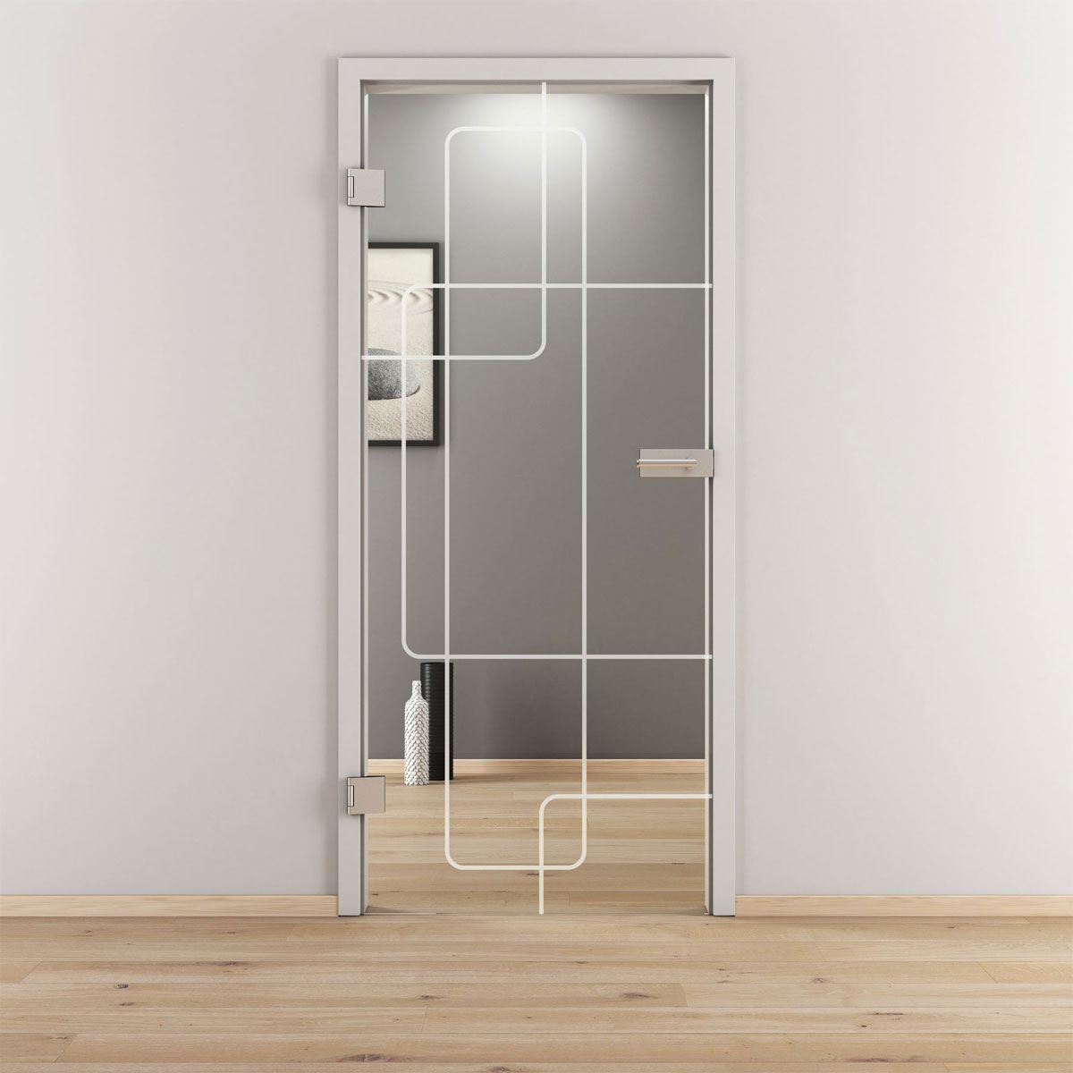 Novadoors Glasdrehtür NOVA 553 klar 95,9 x 197,2 cm Links Bild 1