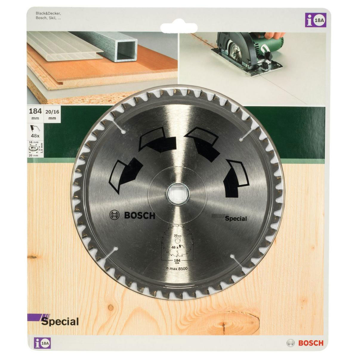 Bosch  DIY Kreissägeblatt Special Z48 184 mm Bild 2