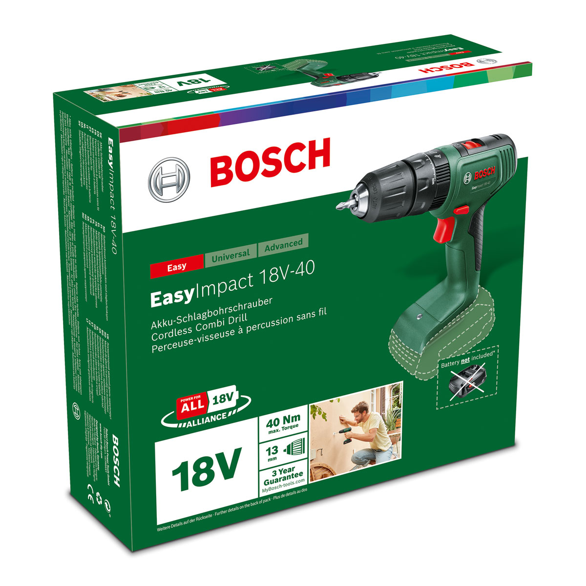 Bosch  Akku-Schlagbohrschrauber EasyImpact 18V-40 Bild 2