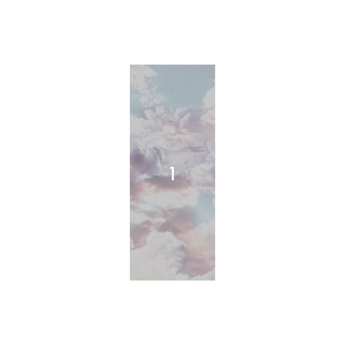 Komar  Vlies Fototapete Clouds Panel 100x250 cm Bild 3
