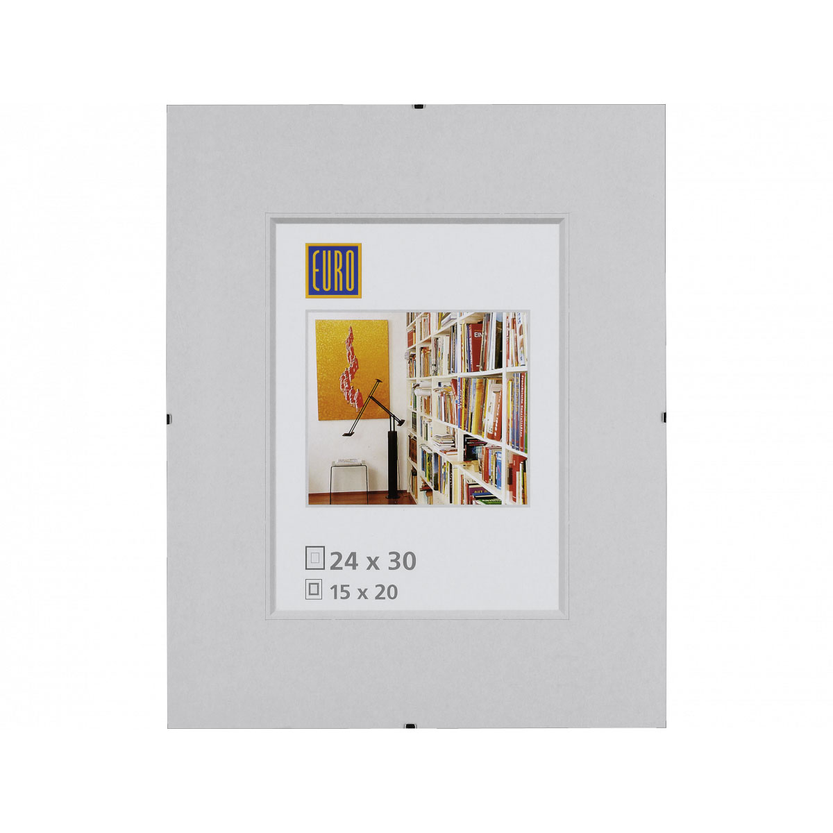 Bilderrahmen 24 x 30 cm weiß rahmenlos