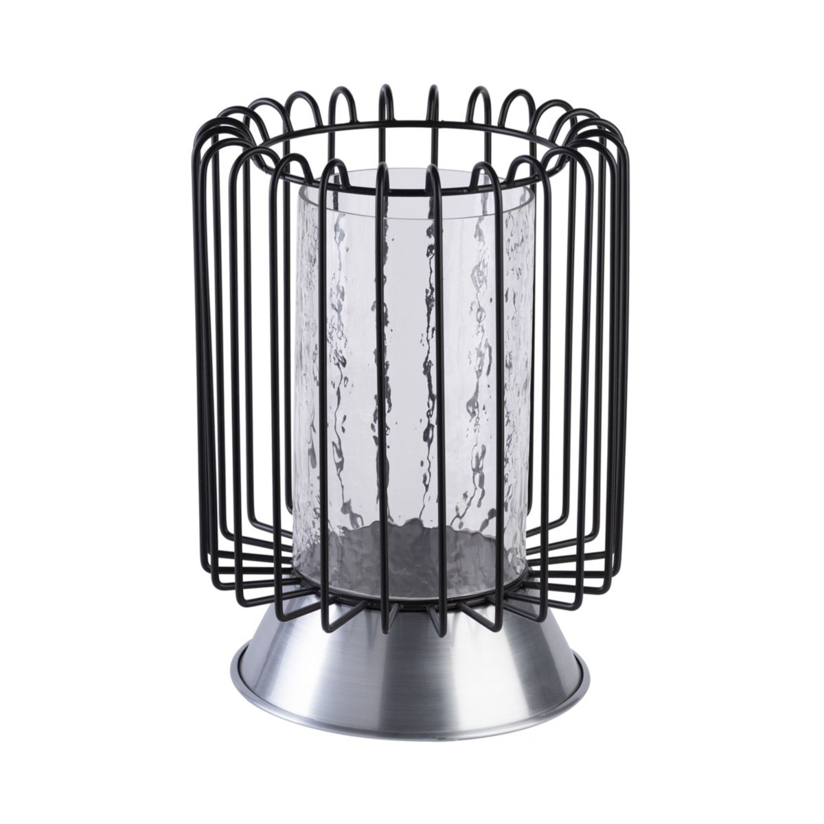 Kerzenständer Malibu 225 schwarz silber Bild 2