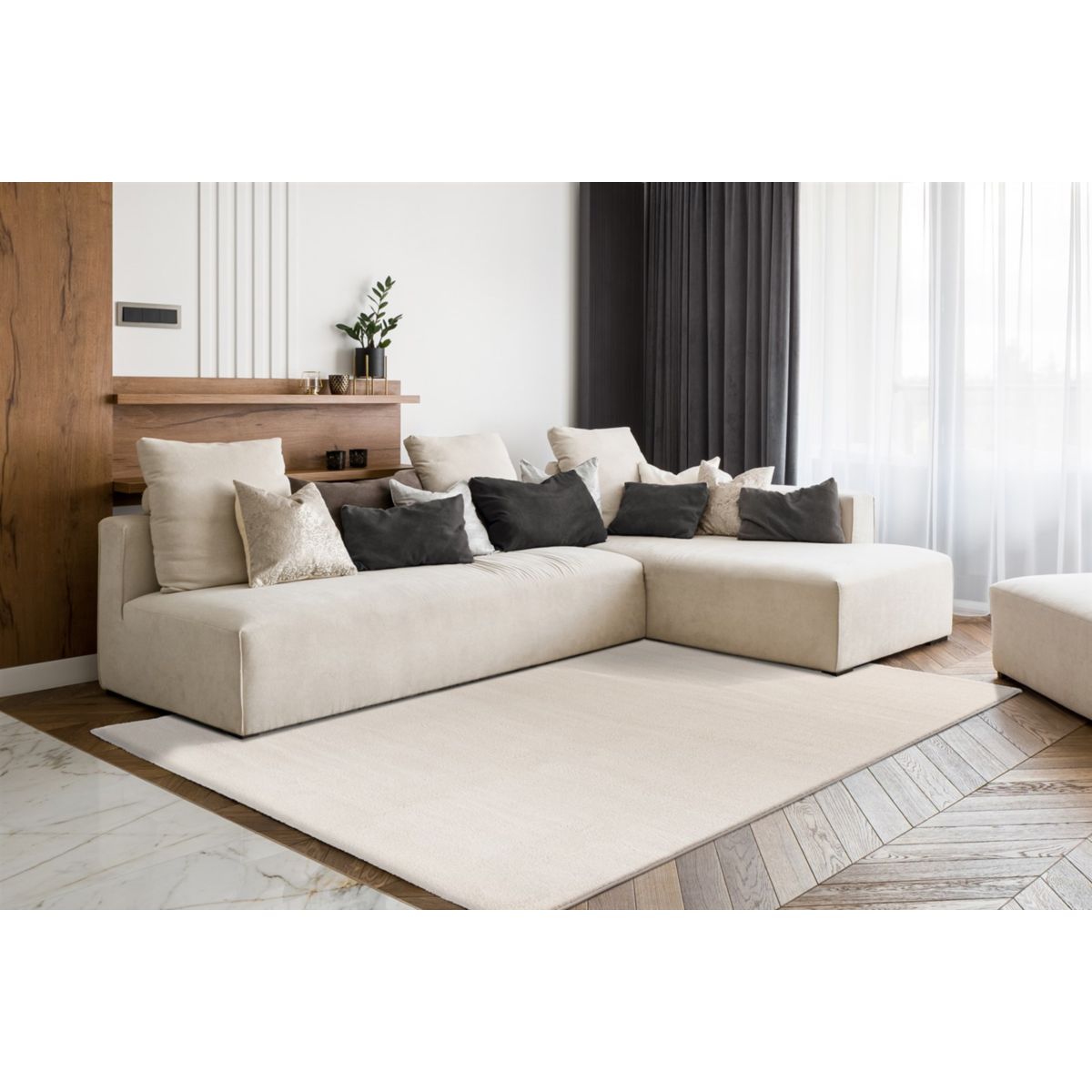 Nila 125 Elfenbein 120cm x 170cm Bild 2