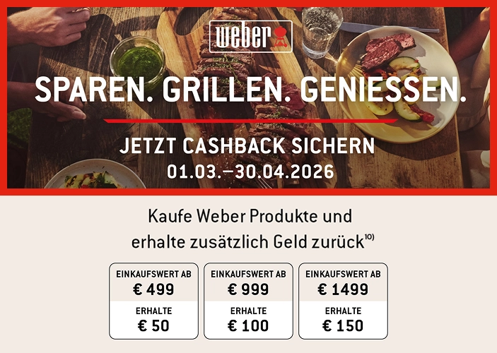 Weber Cashback Aktion