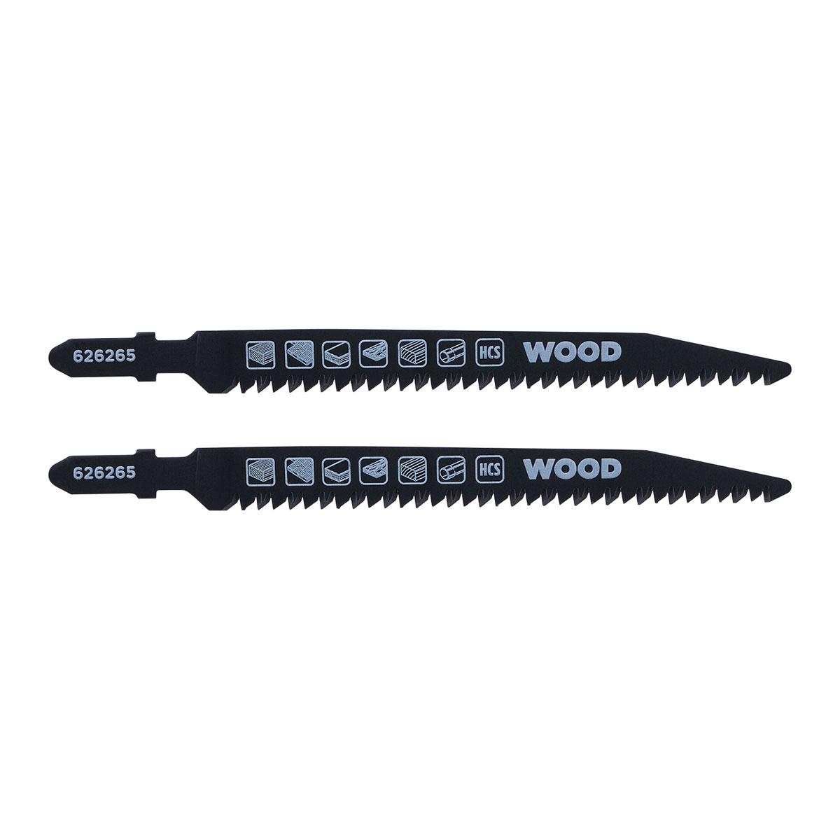 kwb HCS-Stichsägeblätter mit T-Schaft für Holz fein 2-tlg. 117 mm