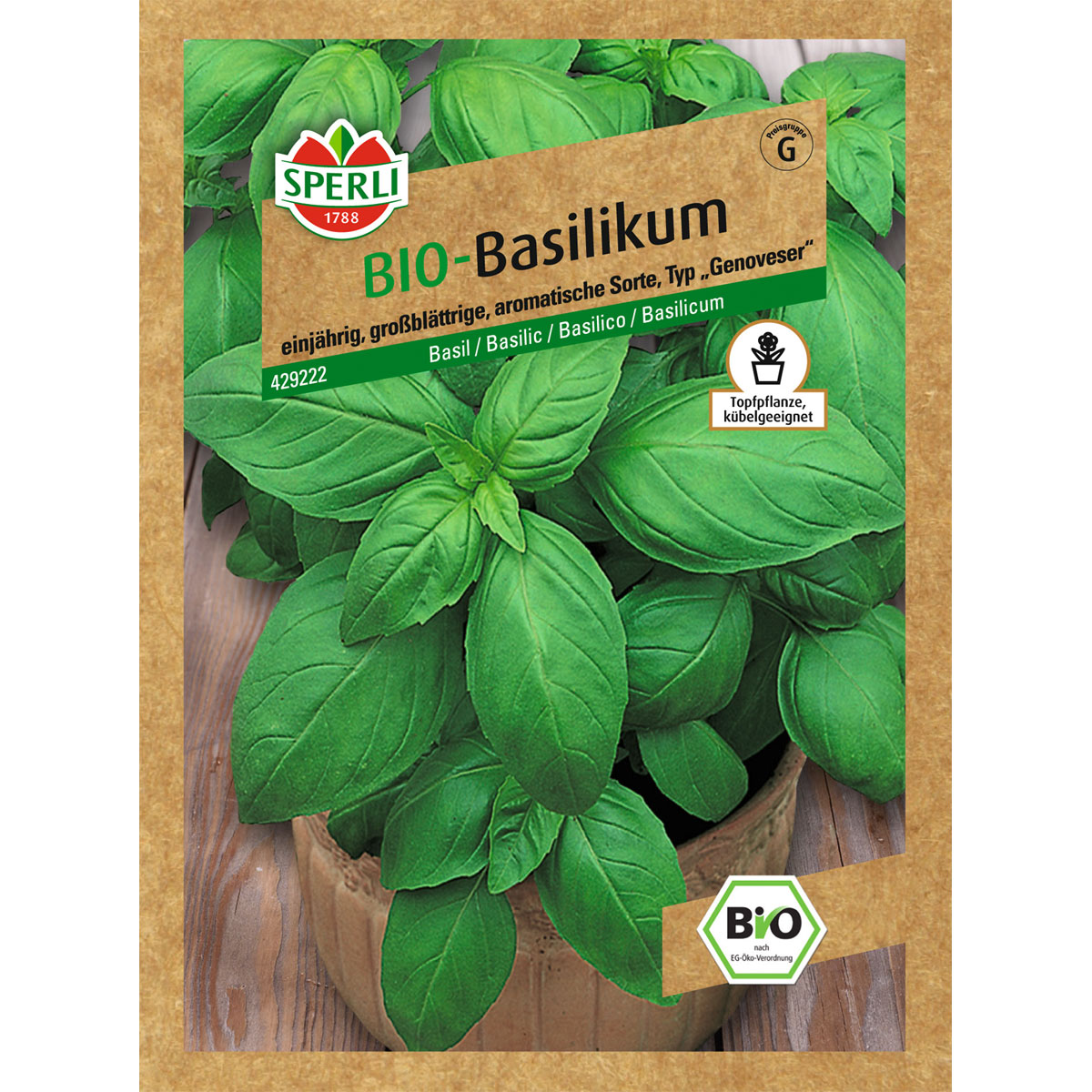 Sperli Basilikum Bio Version 2 Bild 1