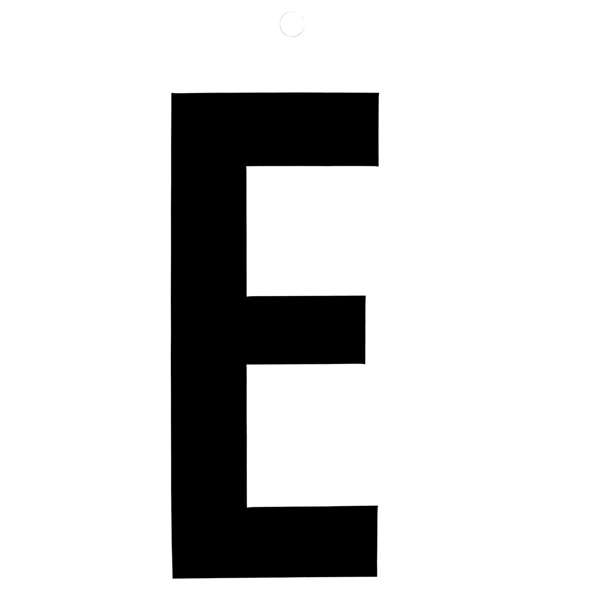 Metafranc Klebebuchstabe E 10 cm schwarz Bild 1