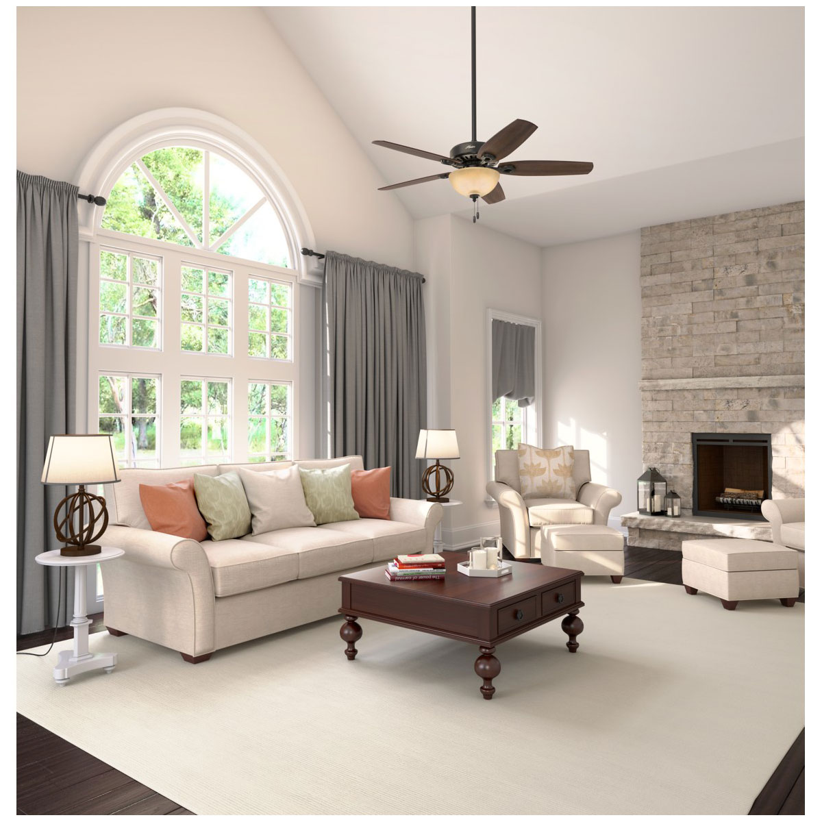 Hunter Fan Hunter Deckenenventilator Builder Deluxe 132 cm bronze Bild 9