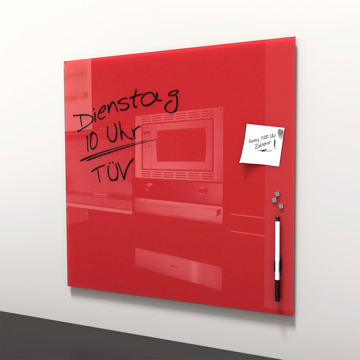 Memo-Art rot 50 x 50 cm Memoboard