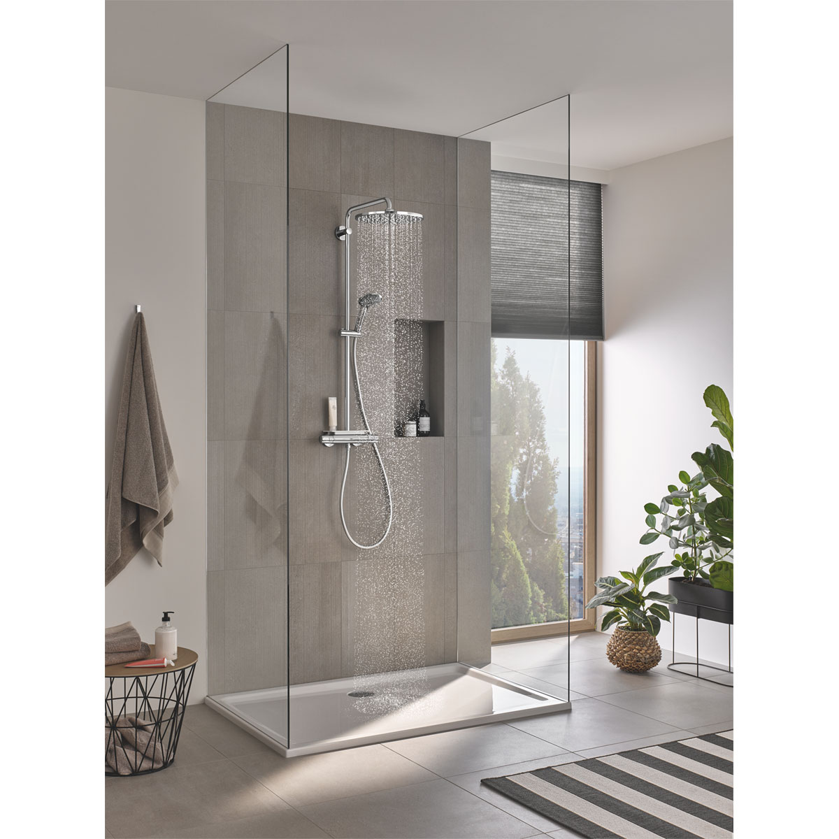 Grohe Duschsystem Vitalio Joy System 310  mit Thermostatbatterie für die Wandmontage Bild 3