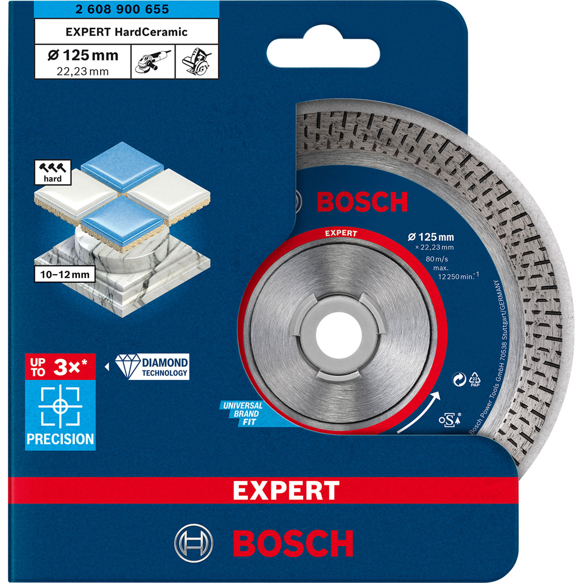 Bosch Professional  Expert HardCeramic Diamanttrennscheiben 125 x 22,23 x 1,4 x 10 mm Bild 2