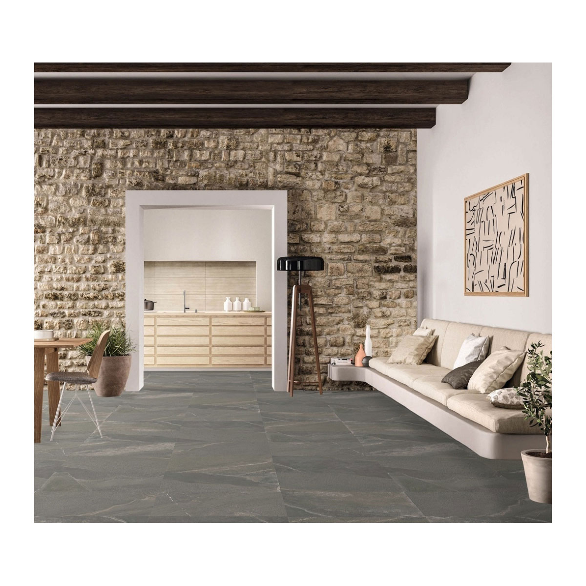 Feinsteinzeug Pirite dark 30,5 x 61 x 0,82 cm Bild 2