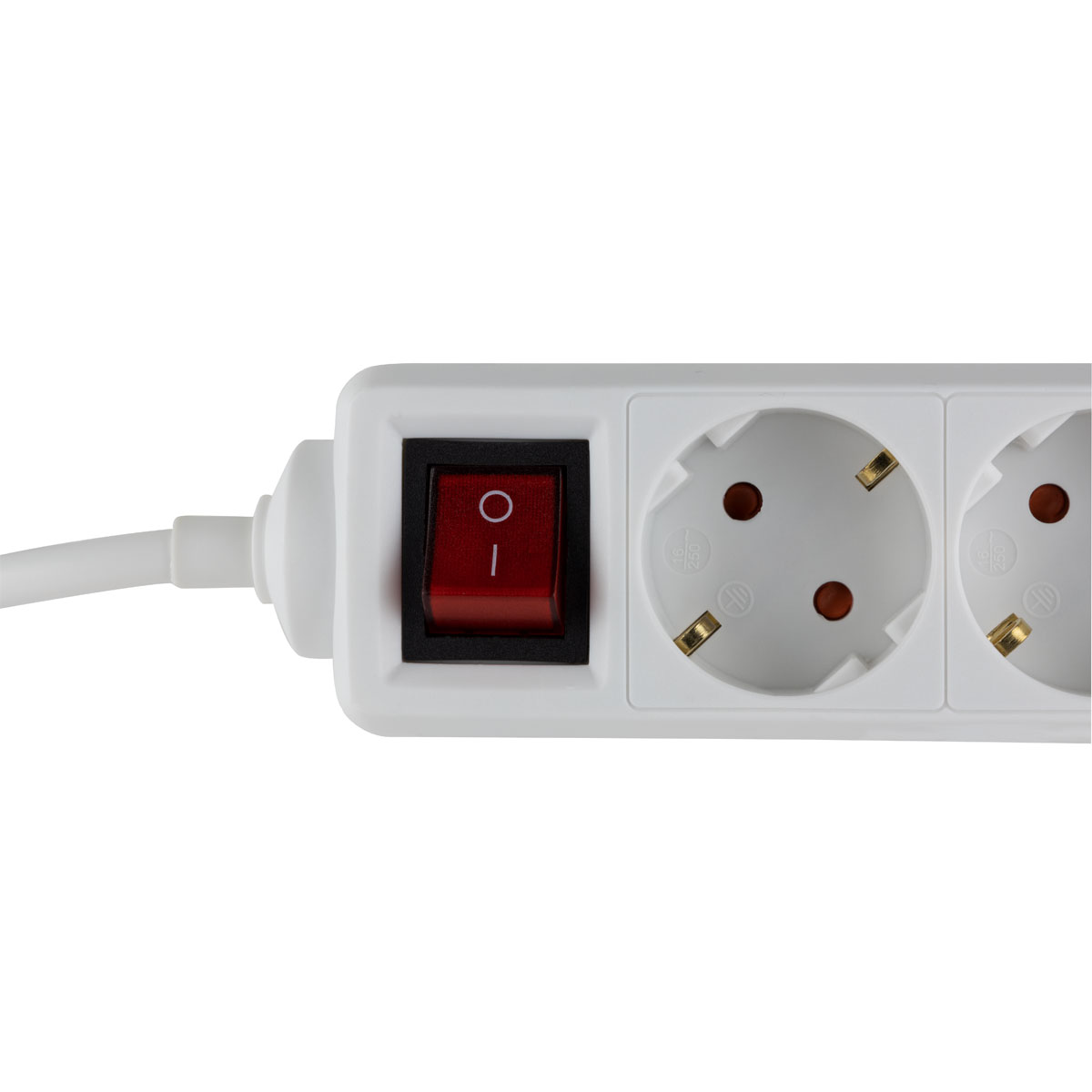 REV Ritter Steckdosenleiste Standard 3-fach mit Schalter 1,4 m weiß Bild 3