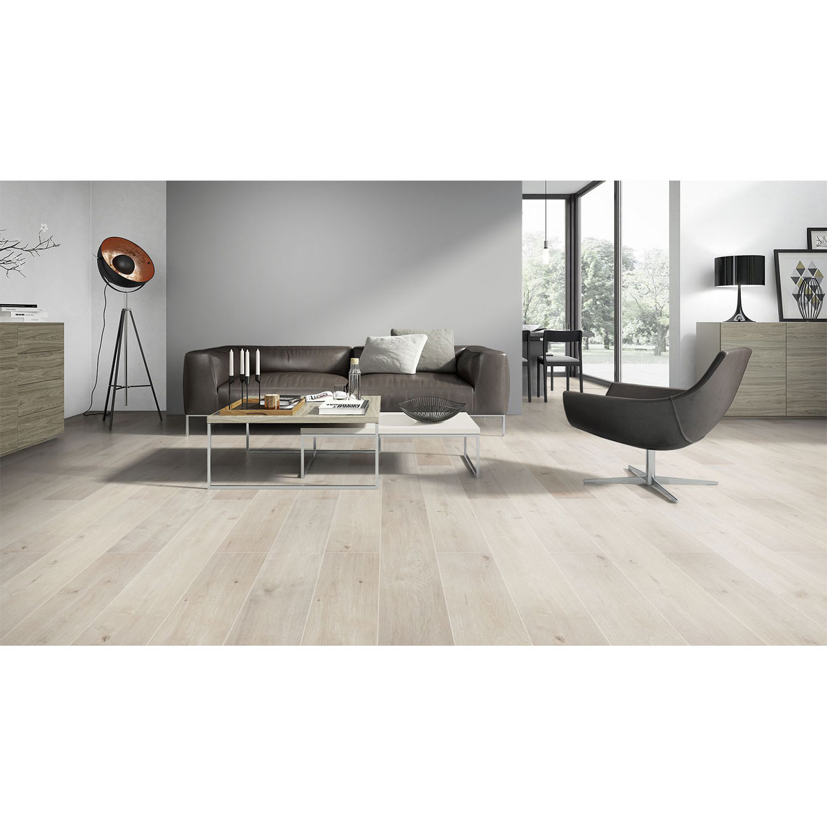 Laminat Classen WR 4V Oak light grey mix 1285 x 192 x 8 mm NK 32 Bild 3