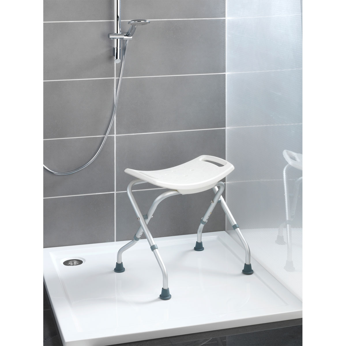 Wenko  Badhocker Secura klappbar bis 120 kg Tragkraft Bild 9