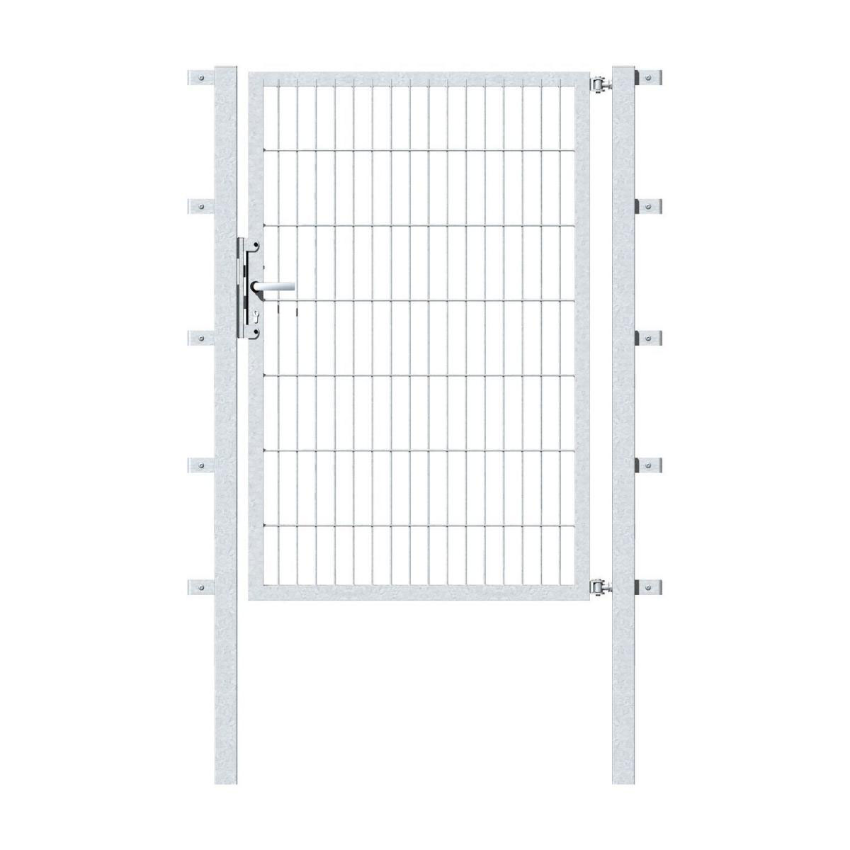 GAH Alberts Stabgitter-Einzeltor feuerverzinkt 1000 x 1400/1900 mm zum Einbetonieren