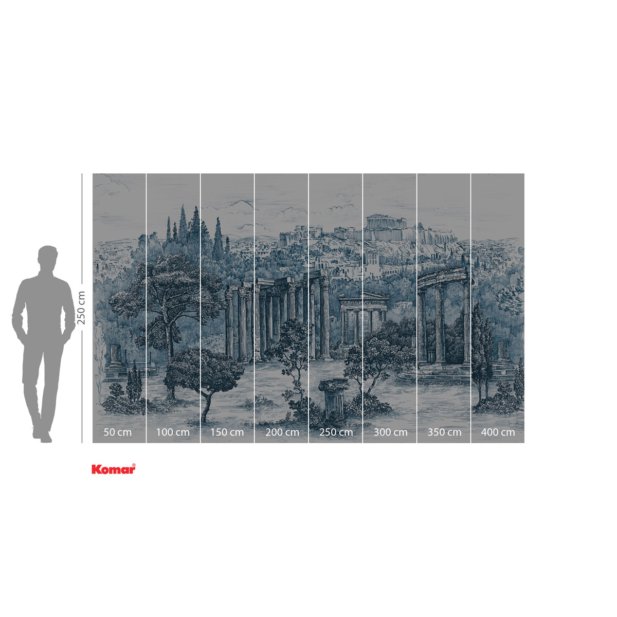 Komar  Vlies Fototapete Ruins 400x250 cm Bild 3